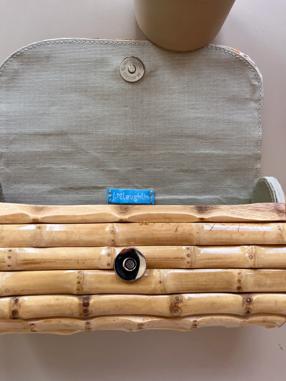J. McLaughlin Bamboo Clutch Handbag - photo 2