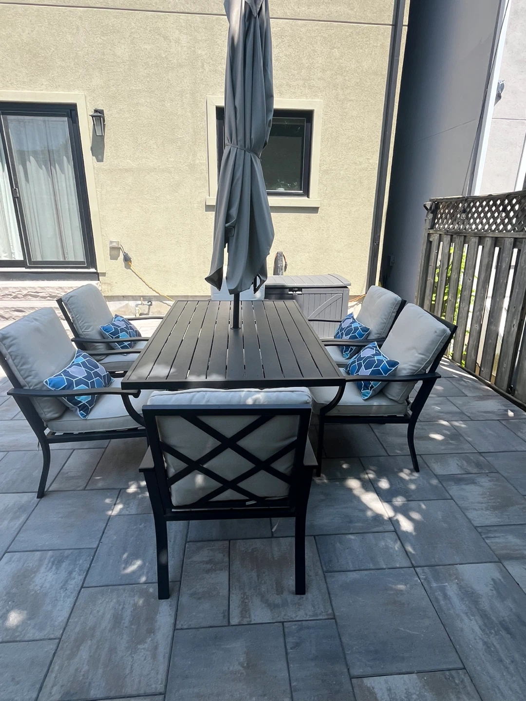 Outdoor Dining Set with 6 Chairs - photo 2