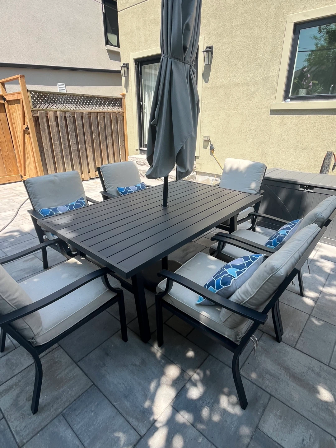 Outdoor Dining Set with 6 Chairs - photo 3