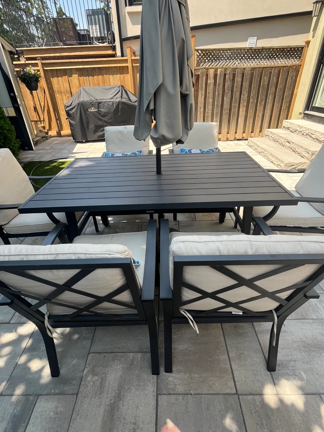 Outdoor Dining Set with 6 Chairs - photo 4