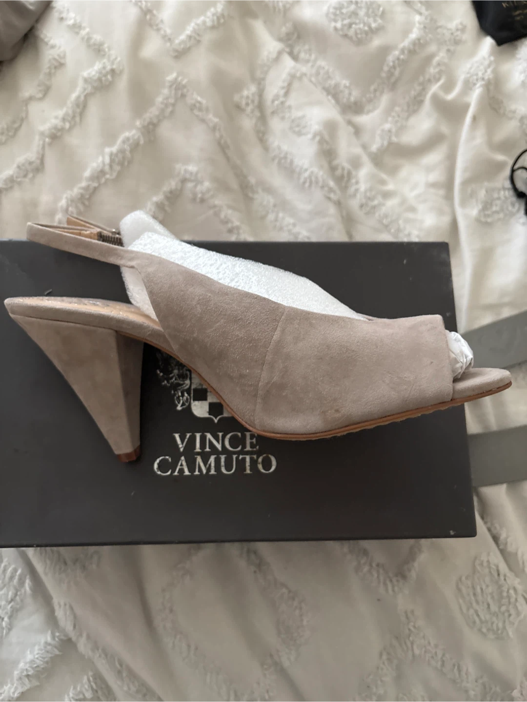 Vince Camuto Suede Slingback Heels