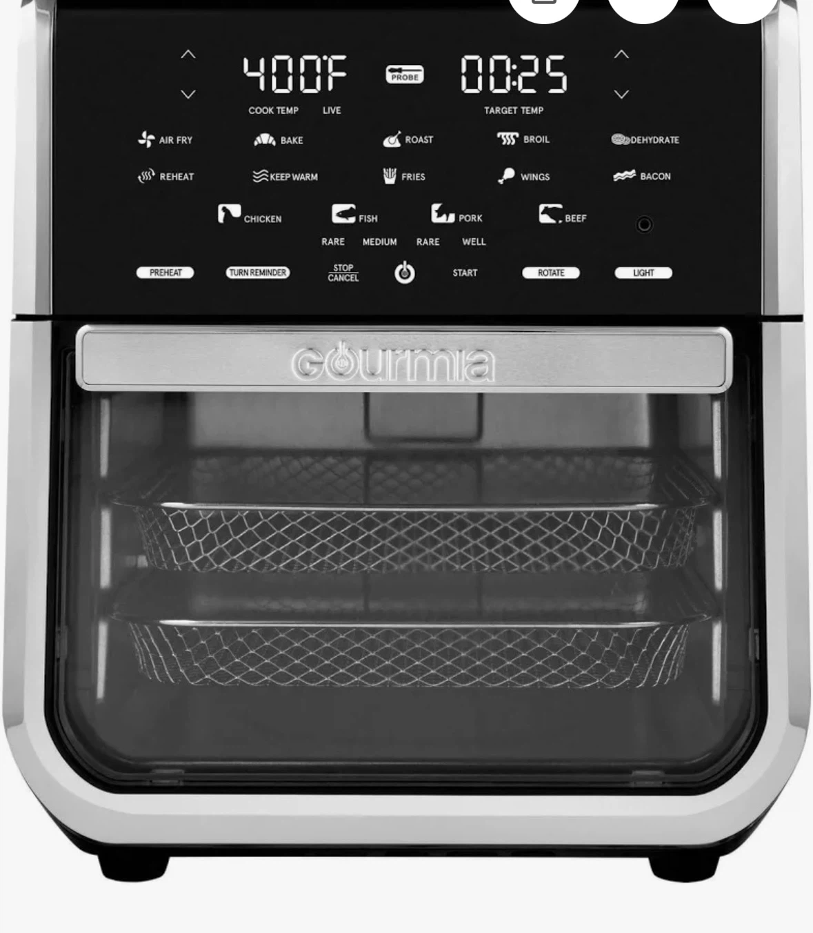 Gourmia Air Fryer Oven - photo 4