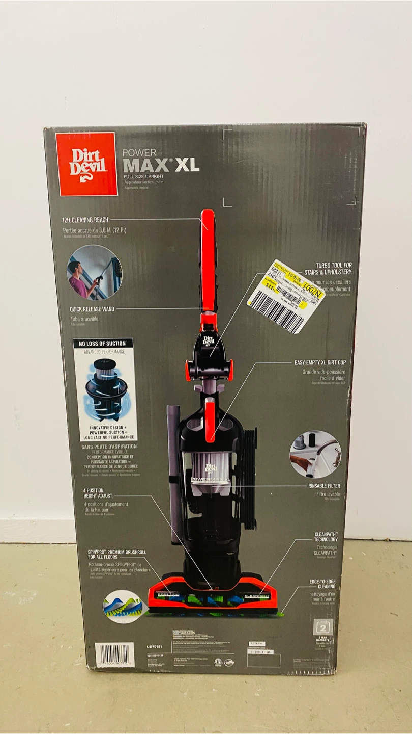Dirt Devil Power Max XL Full-Size Vacuum Cleaner - Brand New - photo 4