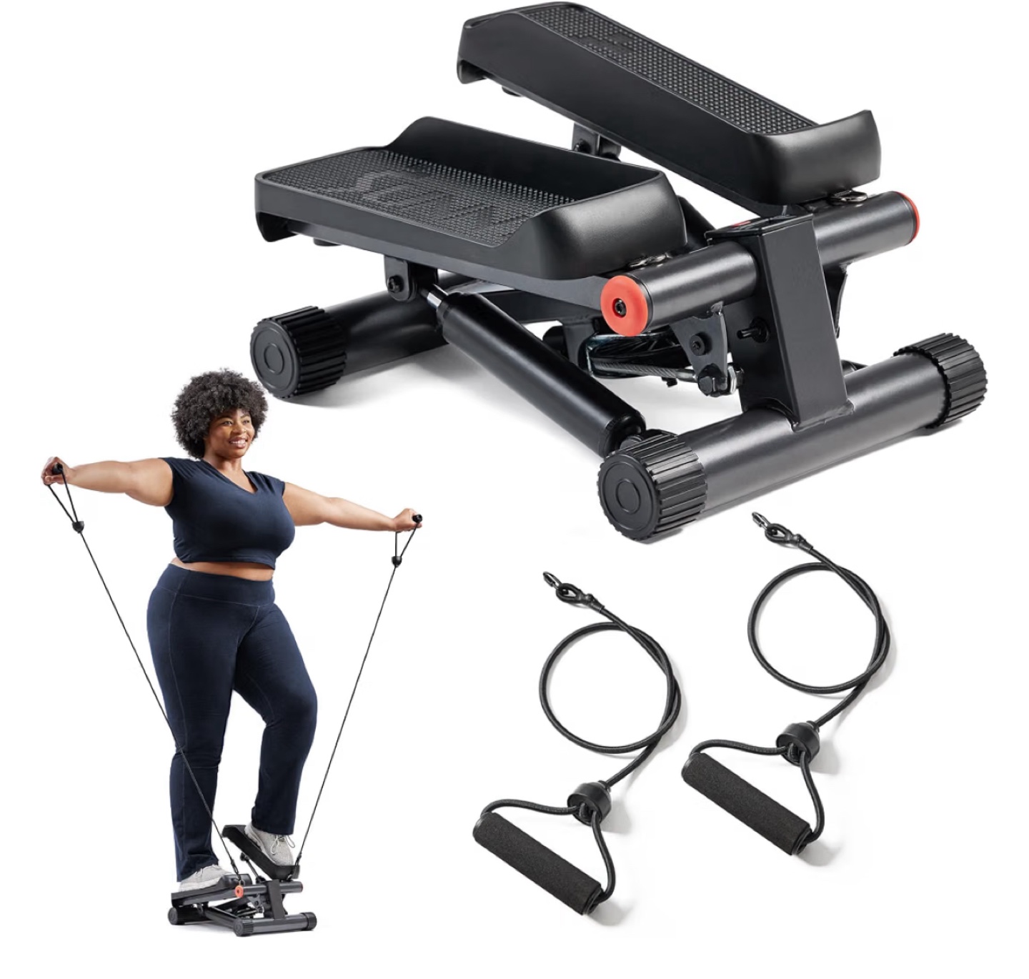 Sunny Health & Fitness Stepper with Exercise Bands - photo 3