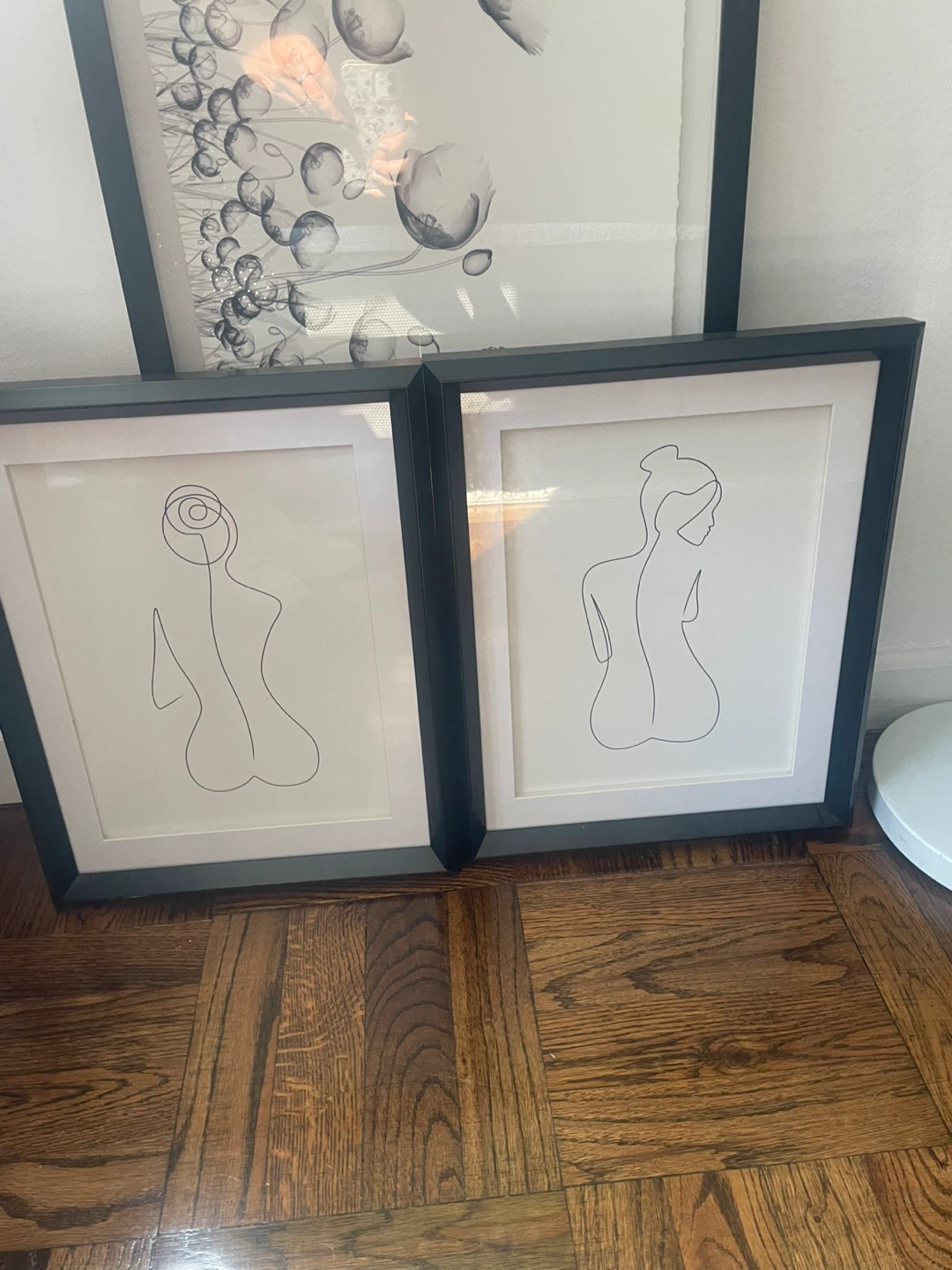 Set of 2 Framed Line Art Prints