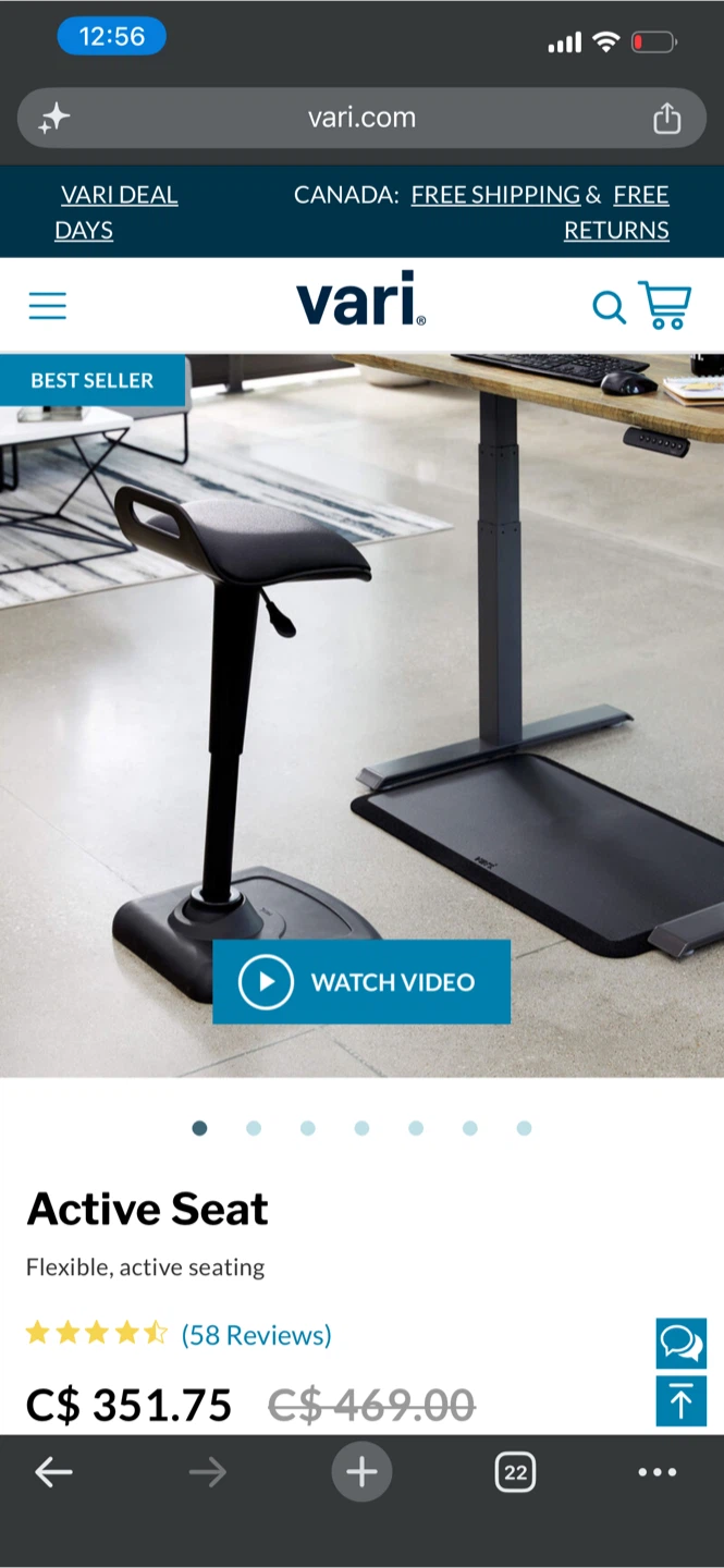 Vari Active Seat Stool - photo 3