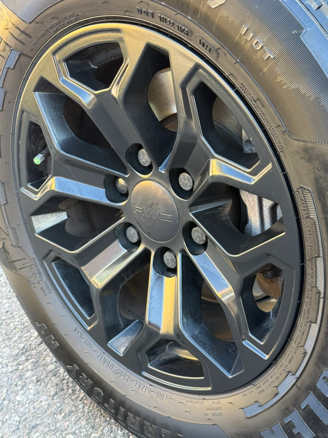 Set of 4 Satin Black truck rims - photo 5