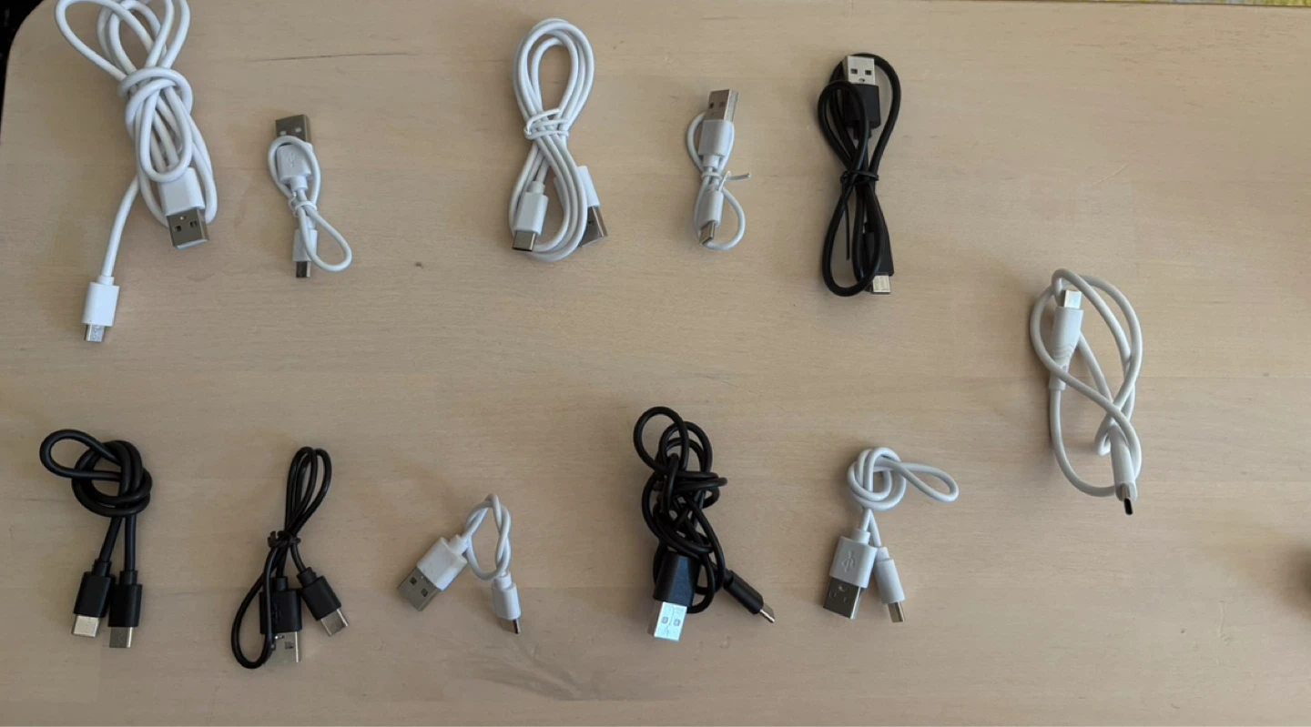 Assorted USB Charging Cables