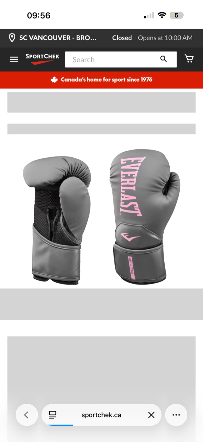 Everlast Elite Boxing Gloves - 8 oz - Grey/Pink - photo 2