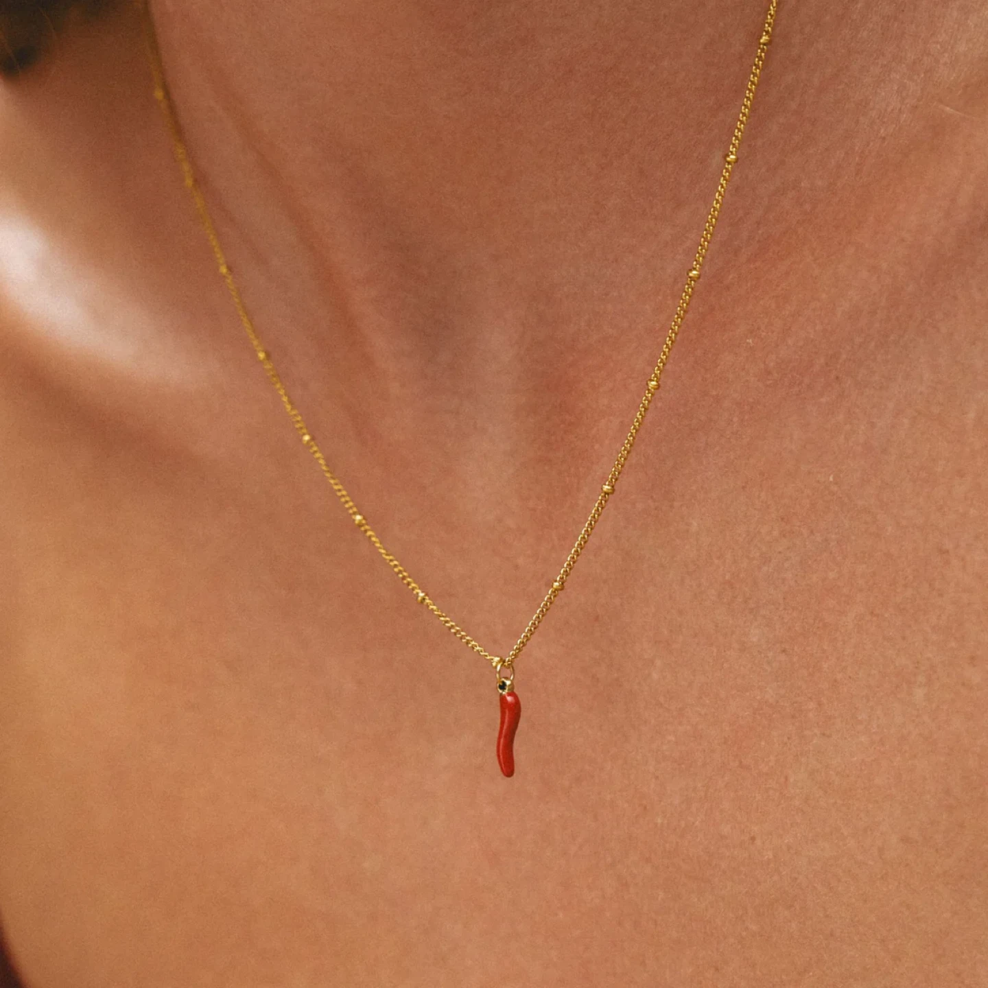 Chili necklace - non tarnish