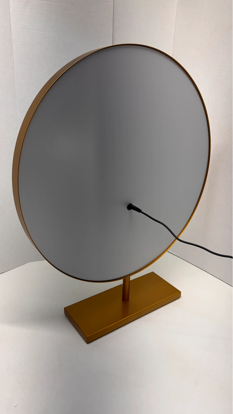 Gold Round LED Makeup Mirror - photo 3
