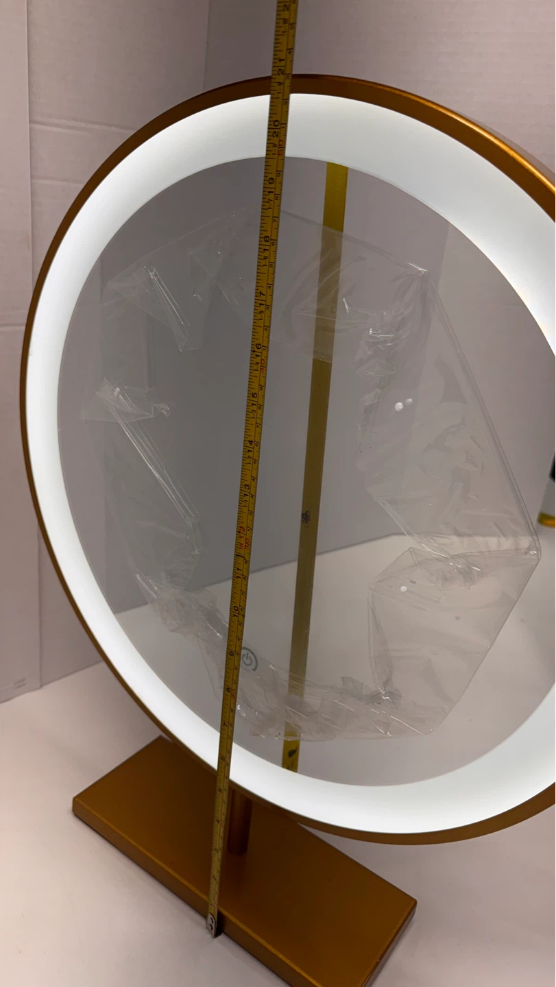 Gold Round LED Makeup Mirror - photo 5