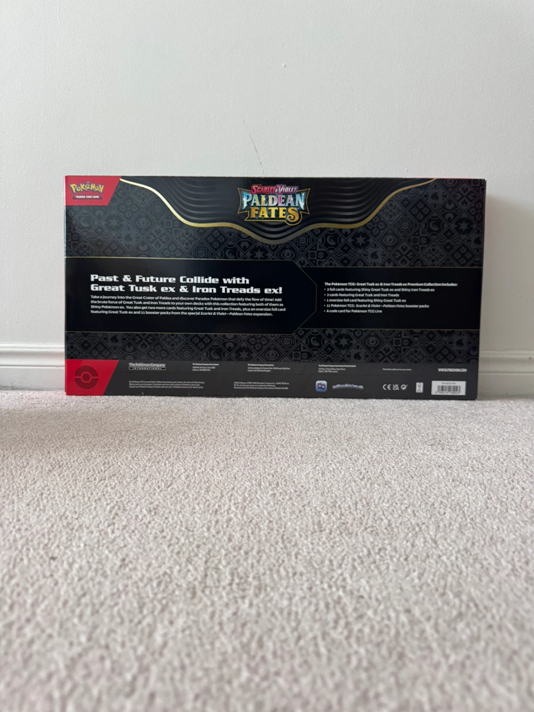 Paldean Fates Great Tusk ex & Iron Treads ex Premium Collection - photo 2