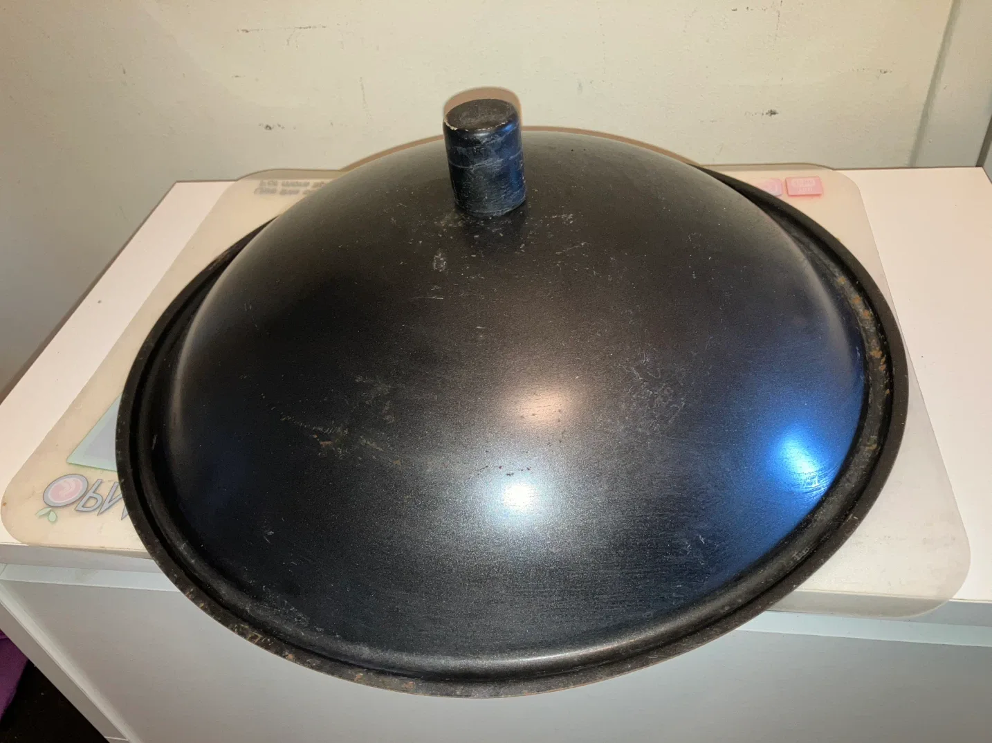 Black Metal Wok Lid-35 cm Diameter - photo 2