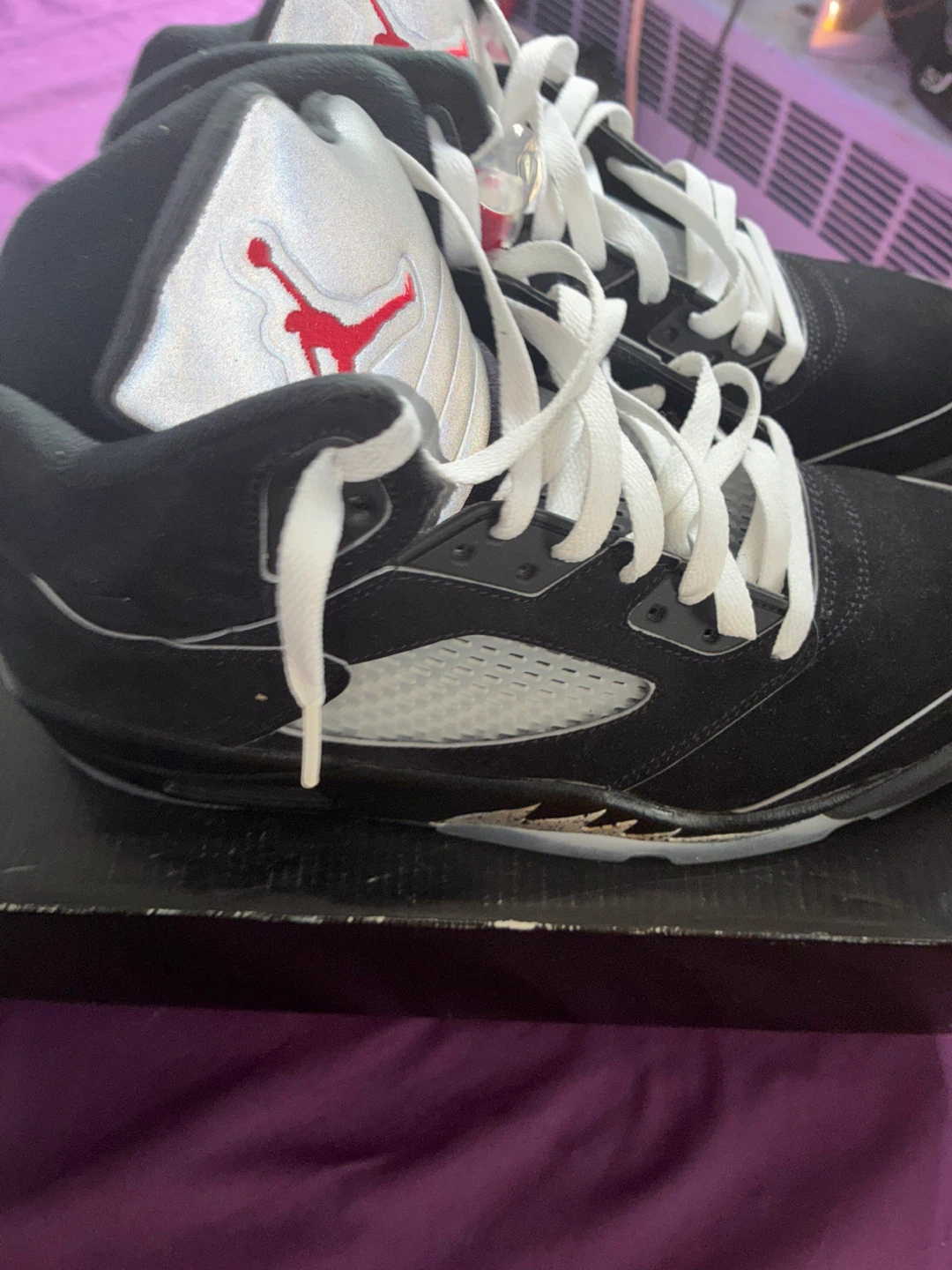 Jordan 5 Black Metallic Reimagined Size 11 Og All - photo 2