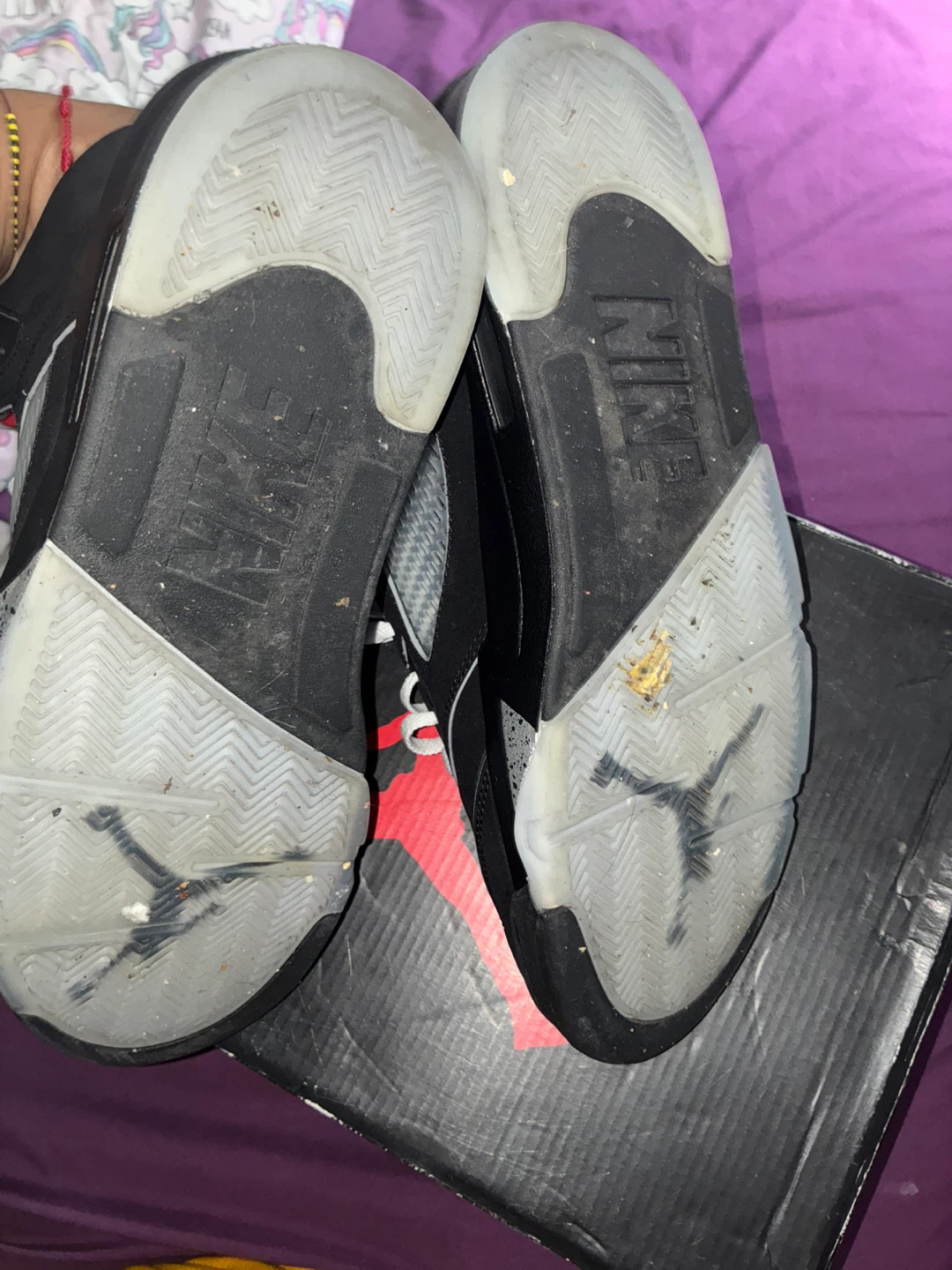Jordan 5 Black Metallic Reimagined Size 11 Og All - photo 4
