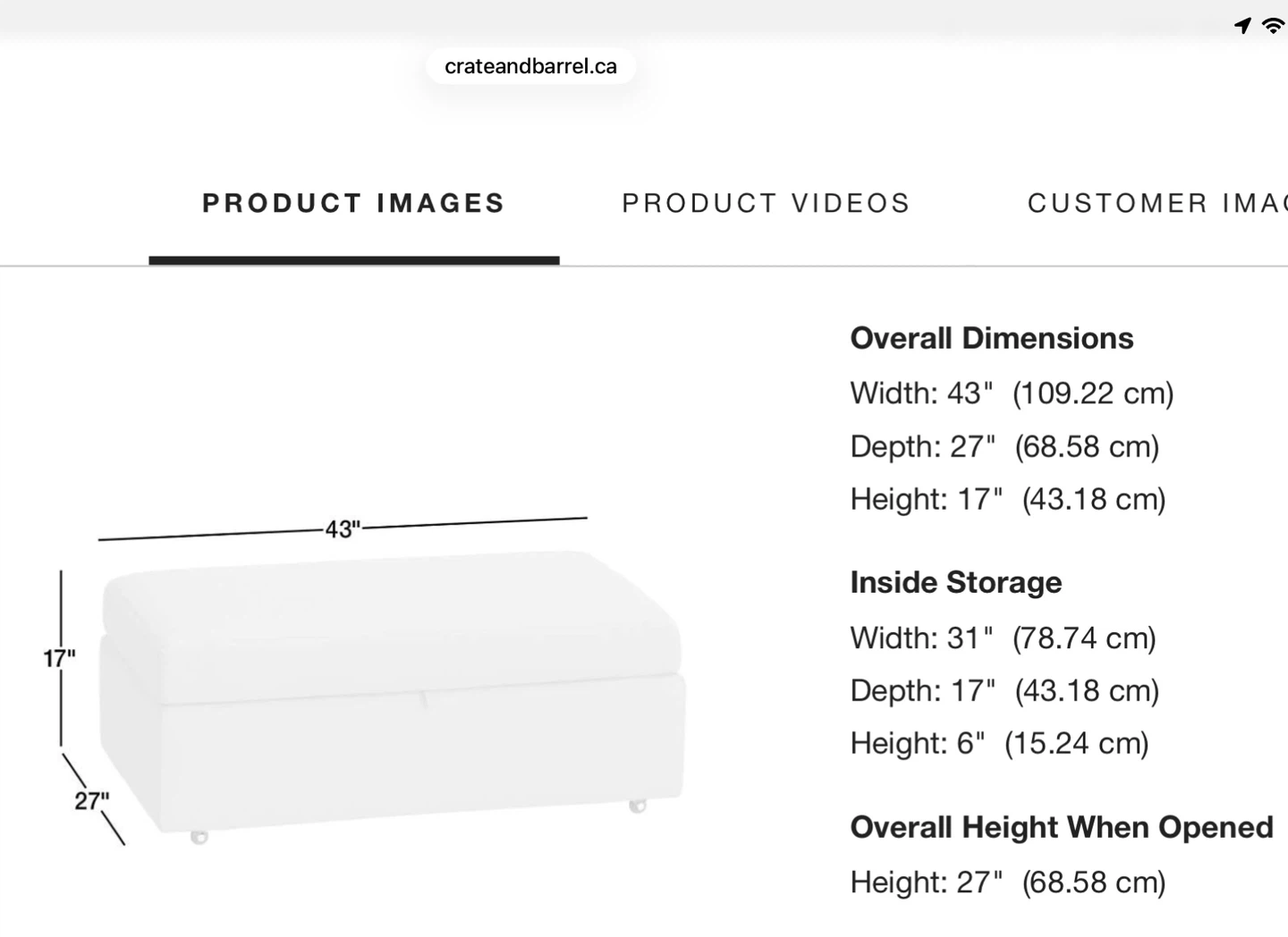 storage ottoman - photo 4