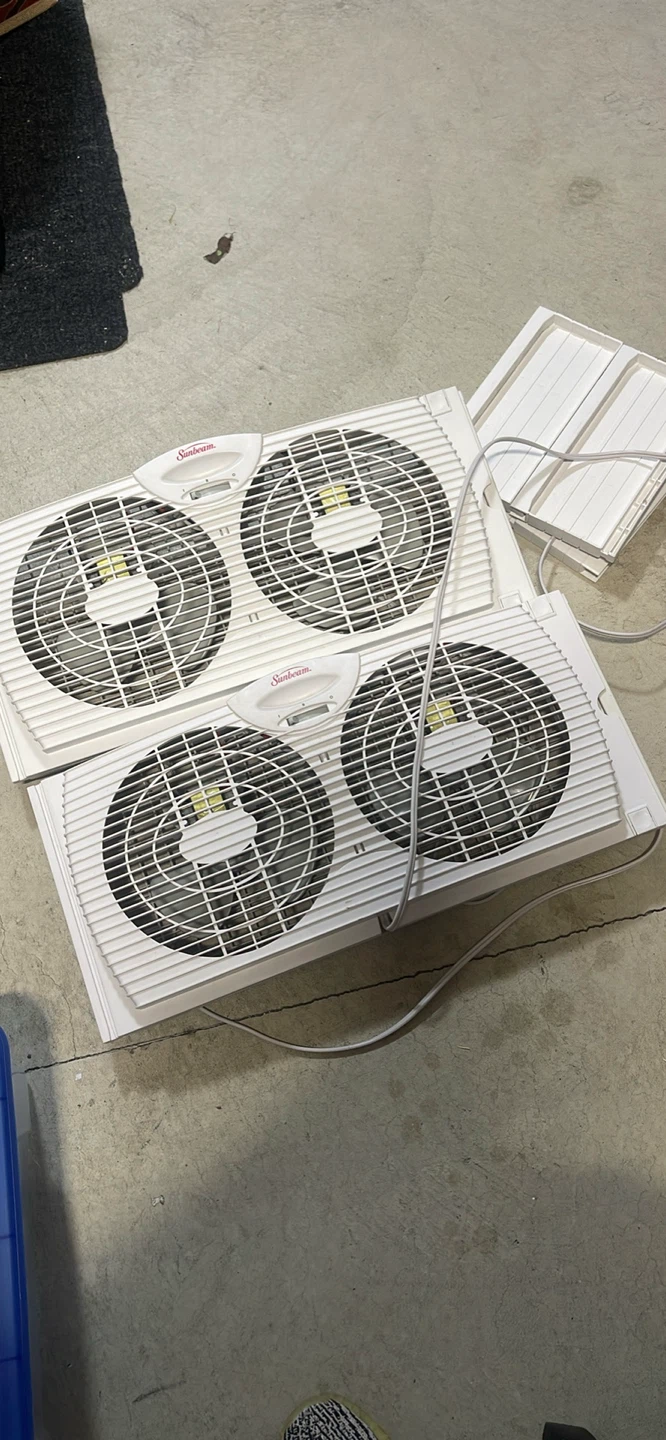 2 Sunbeam Window Fans