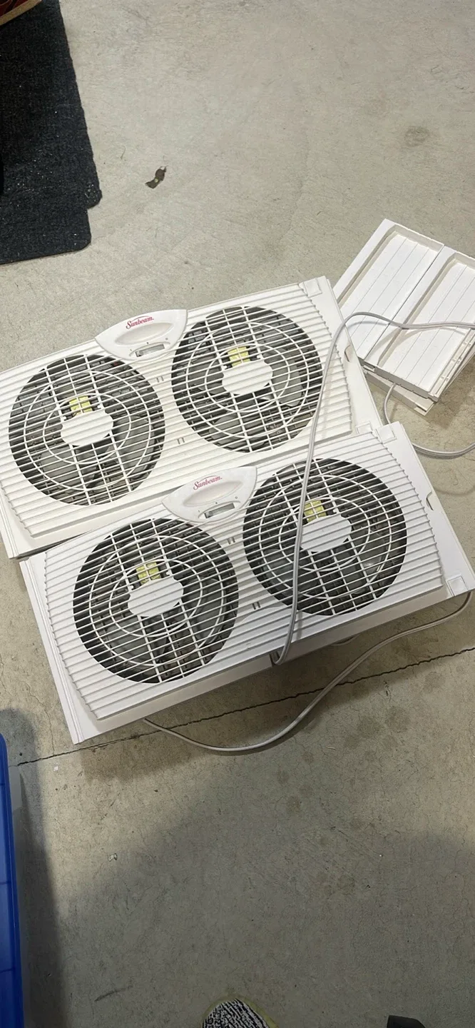 2 Sunbeam Window Fans