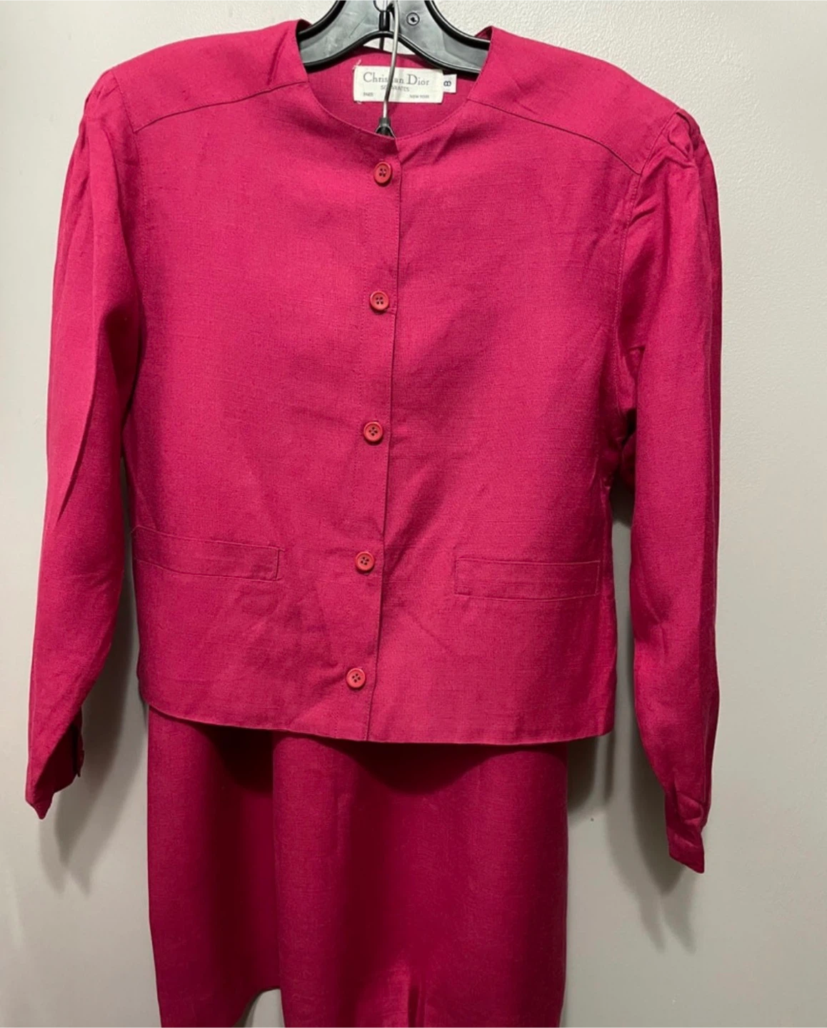 Christian Dior Pink Suit Set Vintage