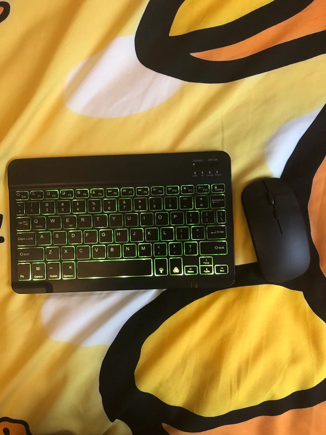 Black Wireless Keyboard and Mouse Combo with Backlight