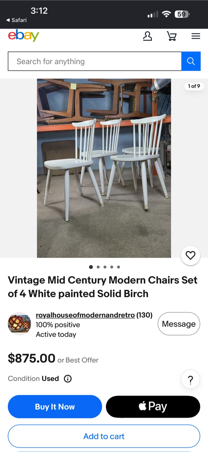 2 VINTAGE DANISH MCM SPINDLE WOOD SHAKER CHAIRS DINING DESK SIDE - photo 5