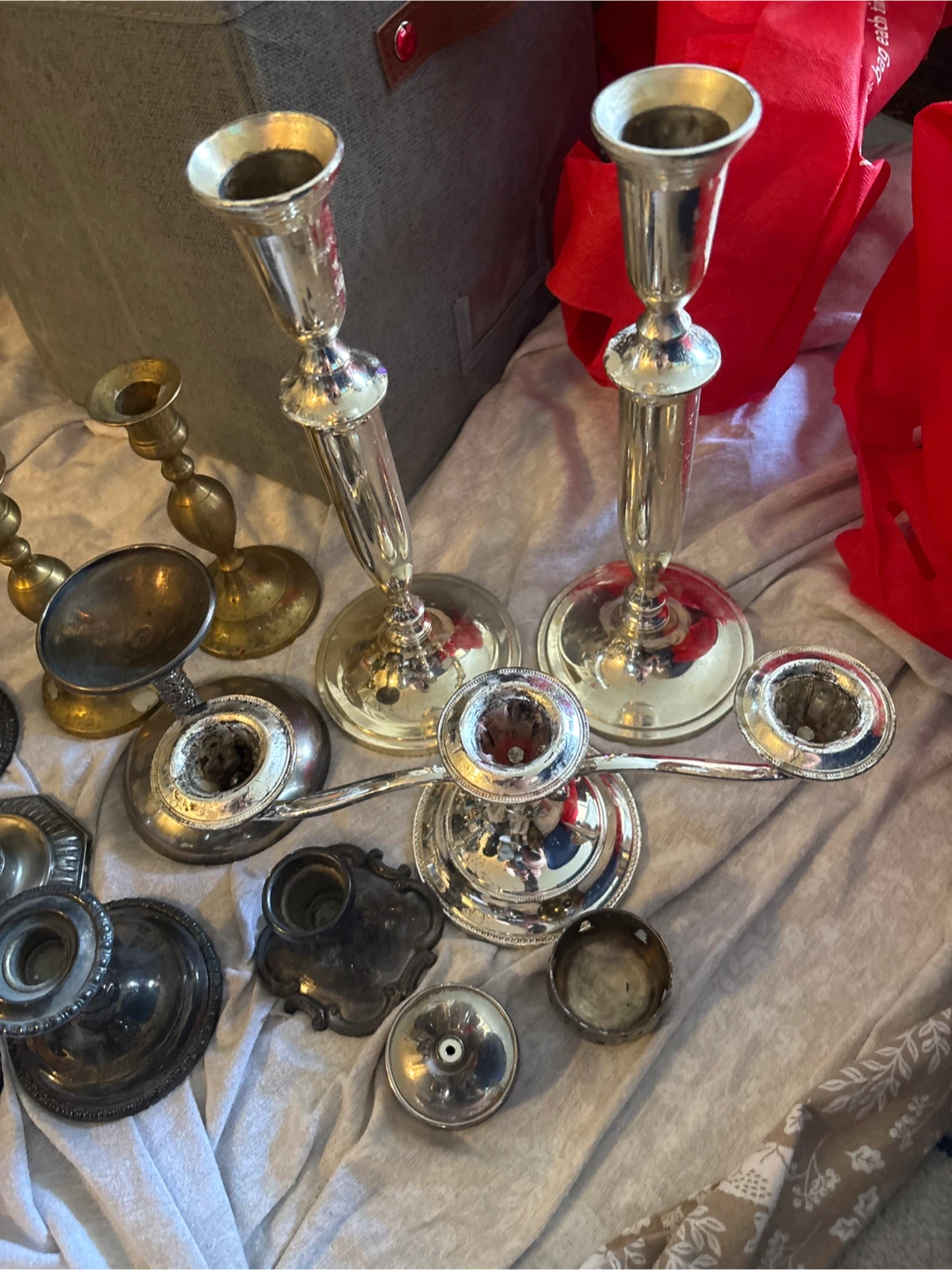 Assorted Candlesticks and Candle Holders