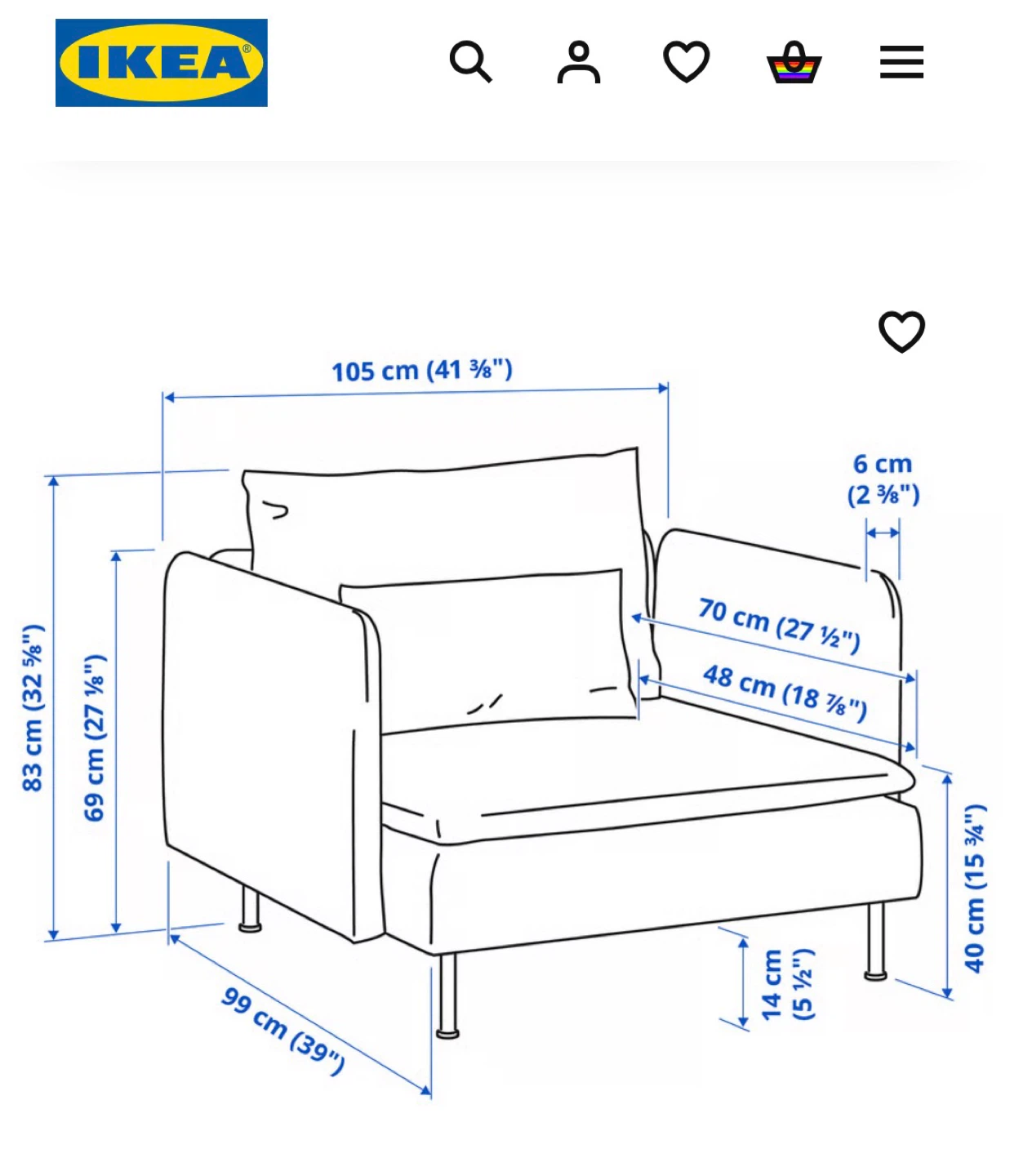 Pair of IKEA Soderhamn Arm Chairs - photo 5