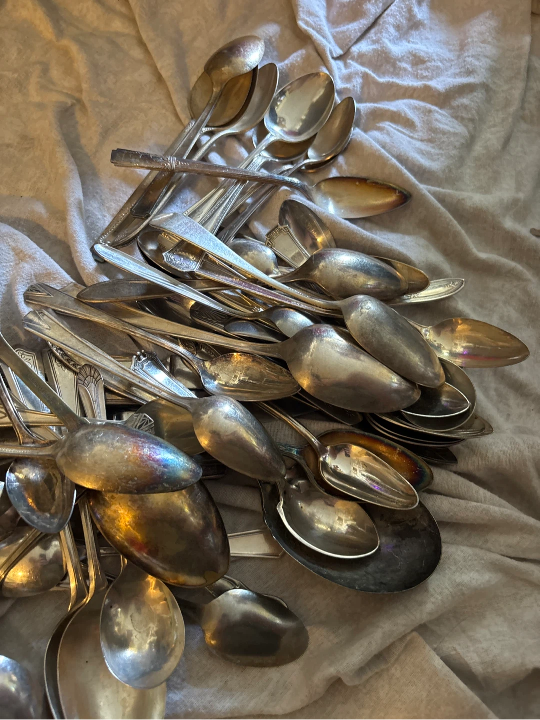 Mixed Lot of Vintage Silverware Spoons