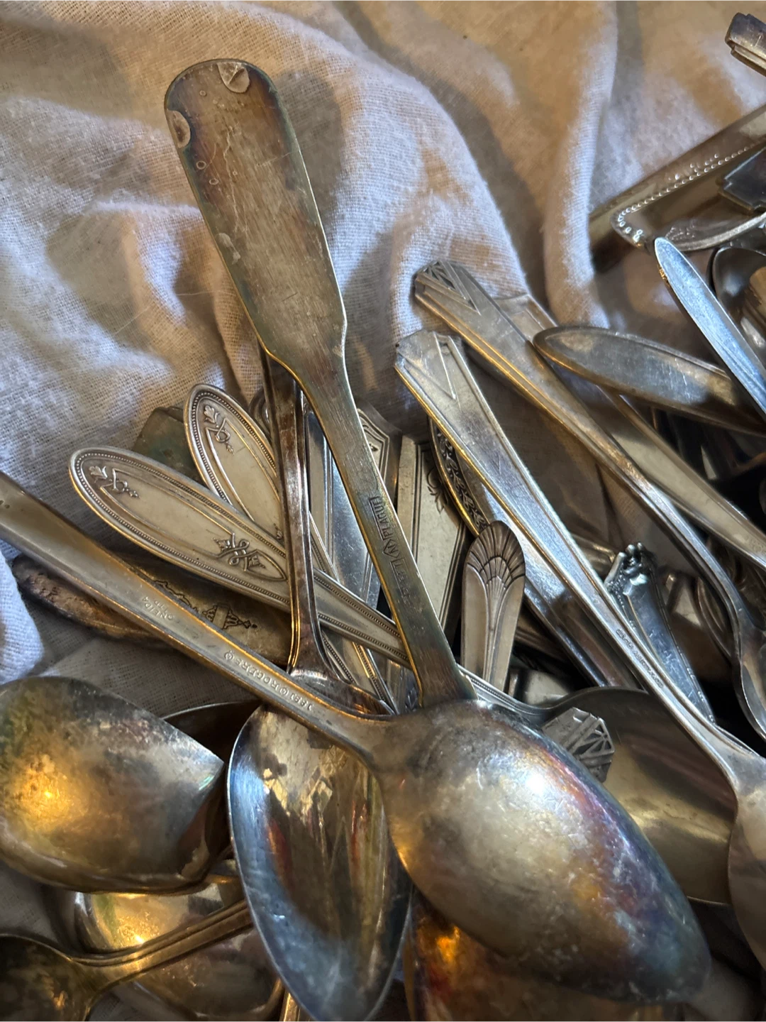 Mixed Lot of Vintage Silverware Spoons - photo 3