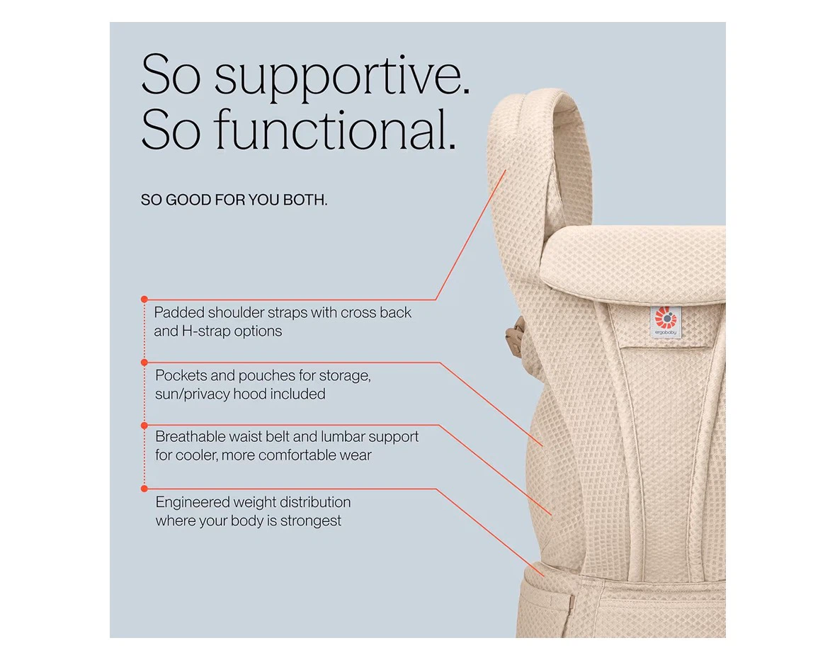 Ergobaby Omni Deluxe Baby Carrier - Pearl Grey - photo 5