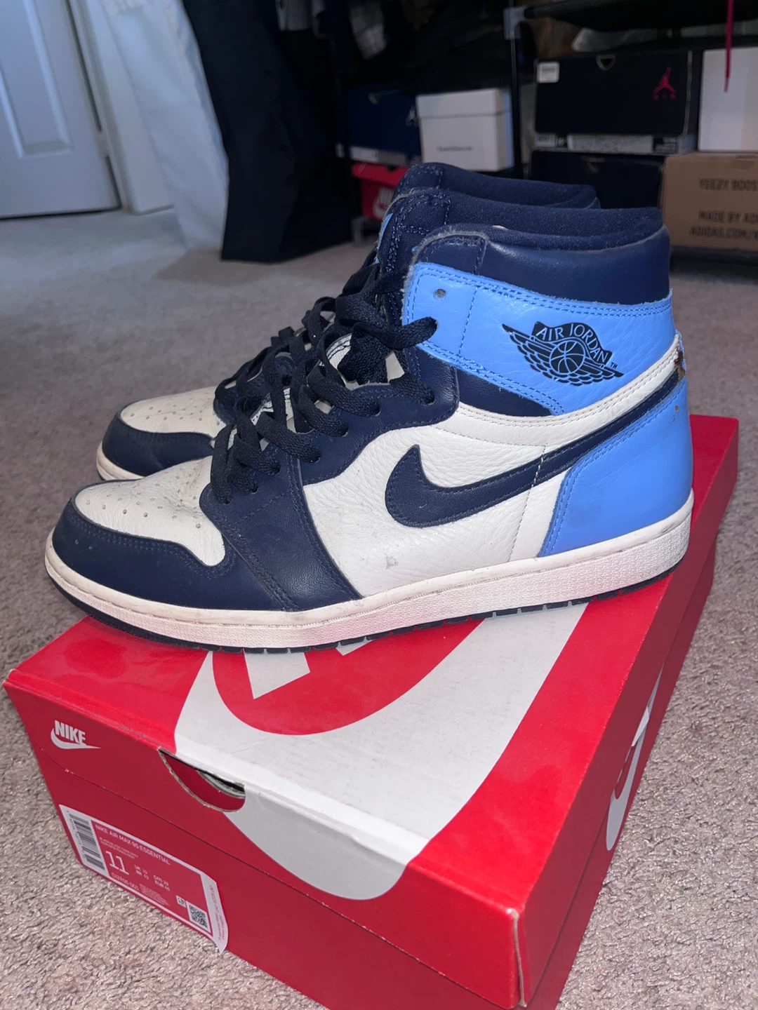 Nike Air Jordan 1 High OG "University Blue" Men's Size 10.5