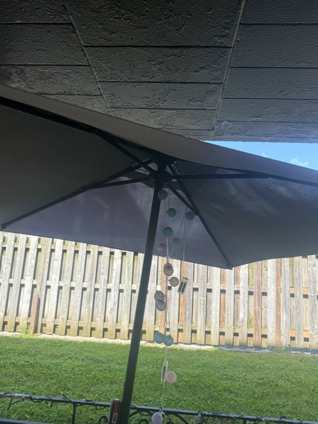 Patio Set: Umbrella, Table, and Chairs - photo 2