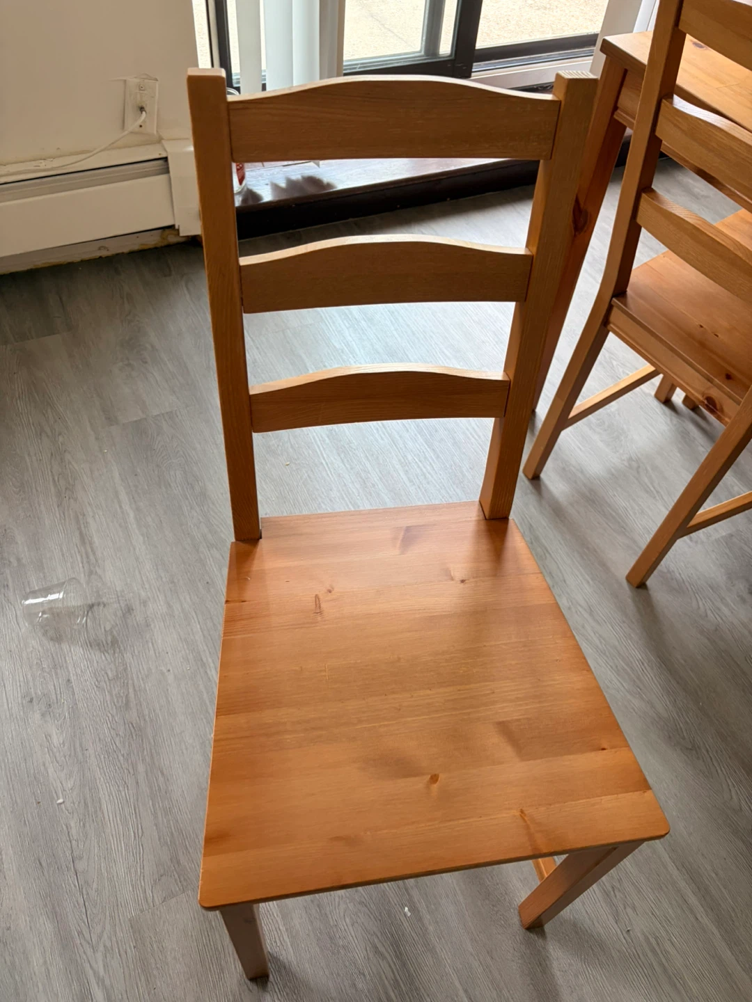 IKEA Wooden Dining Table and Chairs Set - photo 2