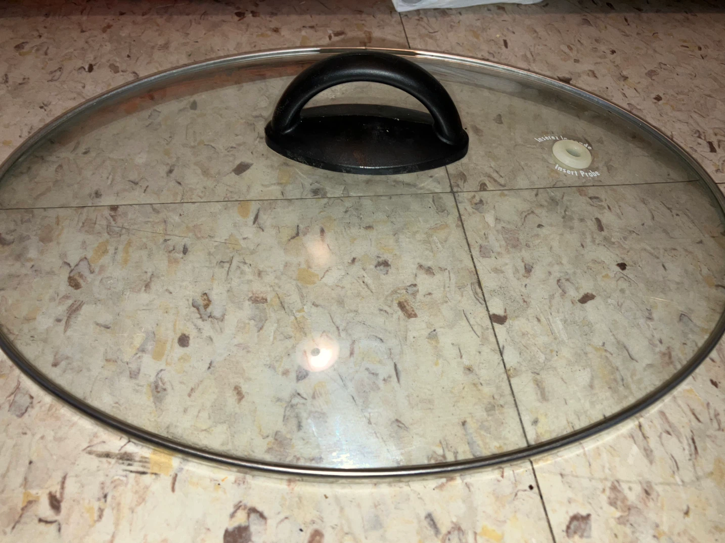 Oval Glass Pot Lid with Handle - photo 2