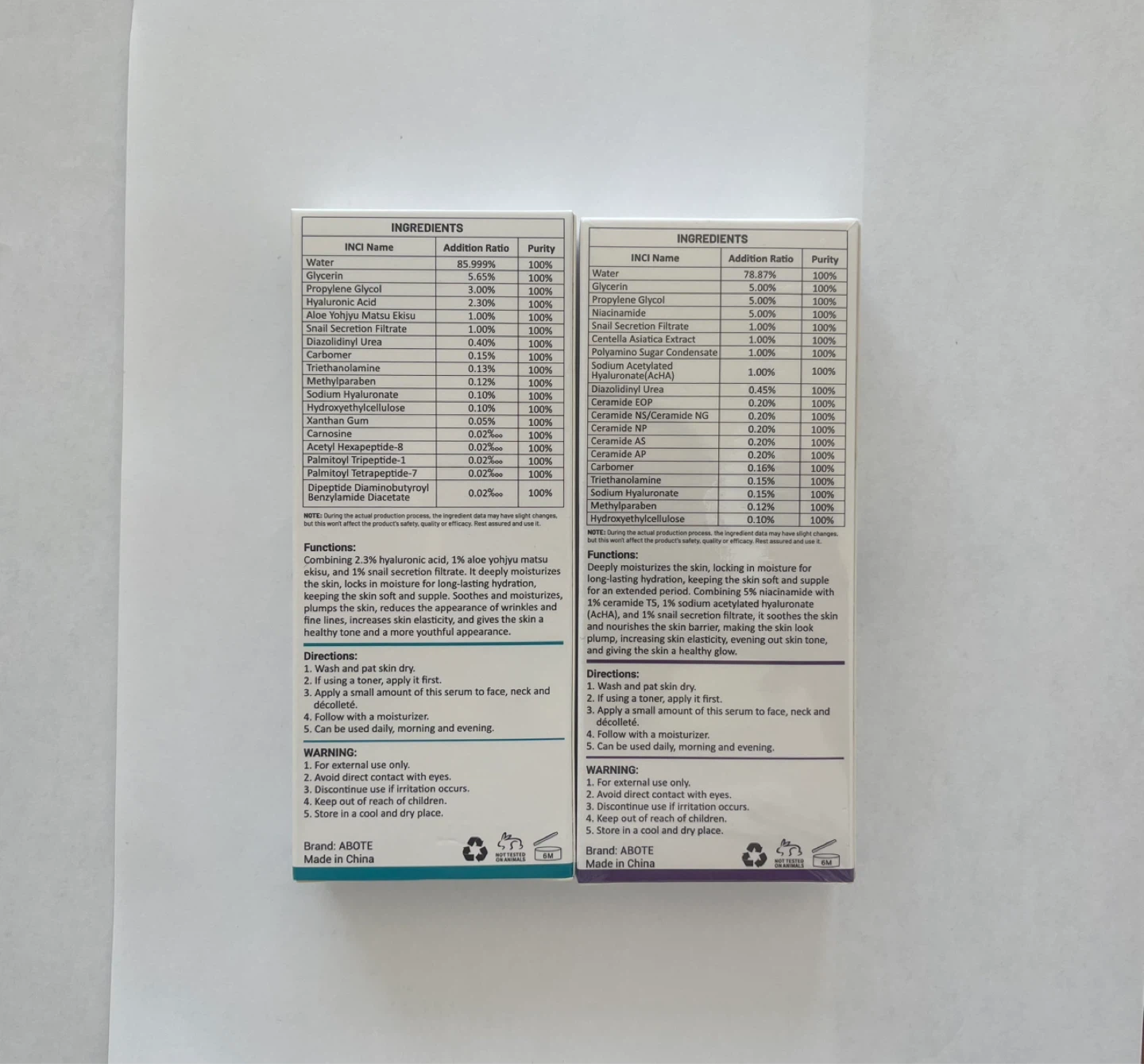ABOTE Hyaluronic Acid & Niacinamide Facial Serum 3-Pack - photo 2