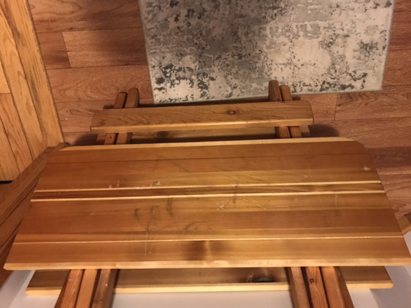 Mini Wooden Folding Table - photo 3