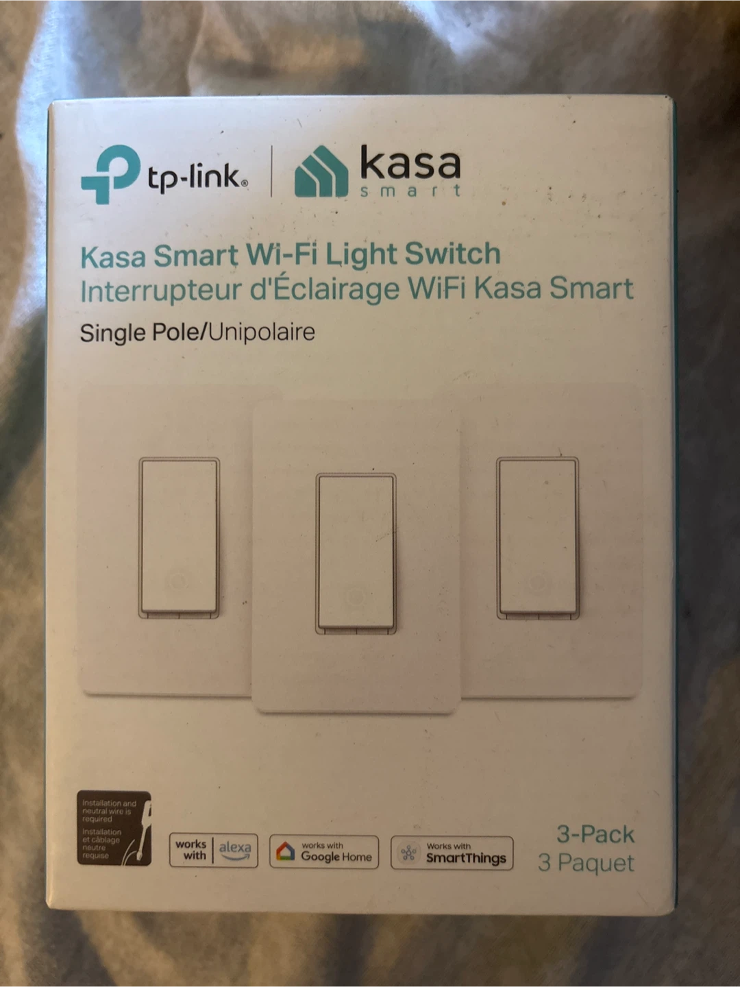 Kasa Smart Wi-Fi Light Switch 3-Pack
