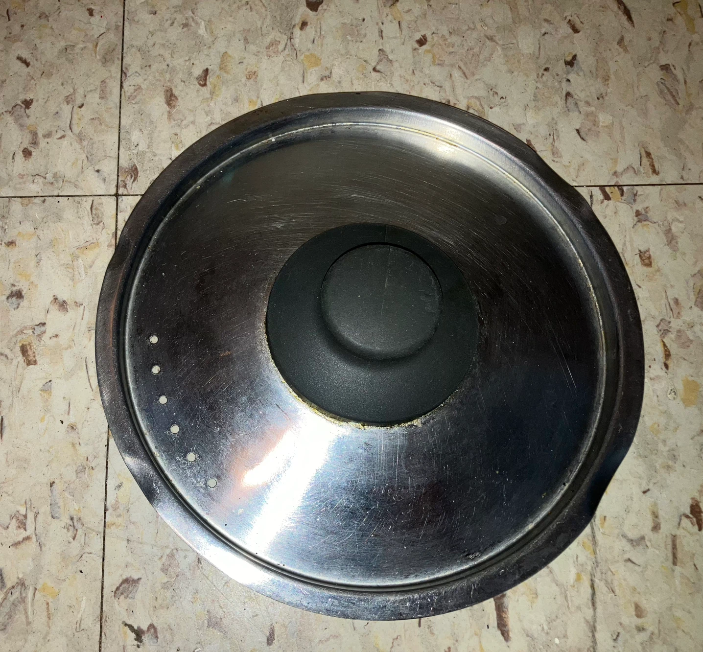 Stainless Steel Pot Lid with Steam Vents-7.5” Diameter