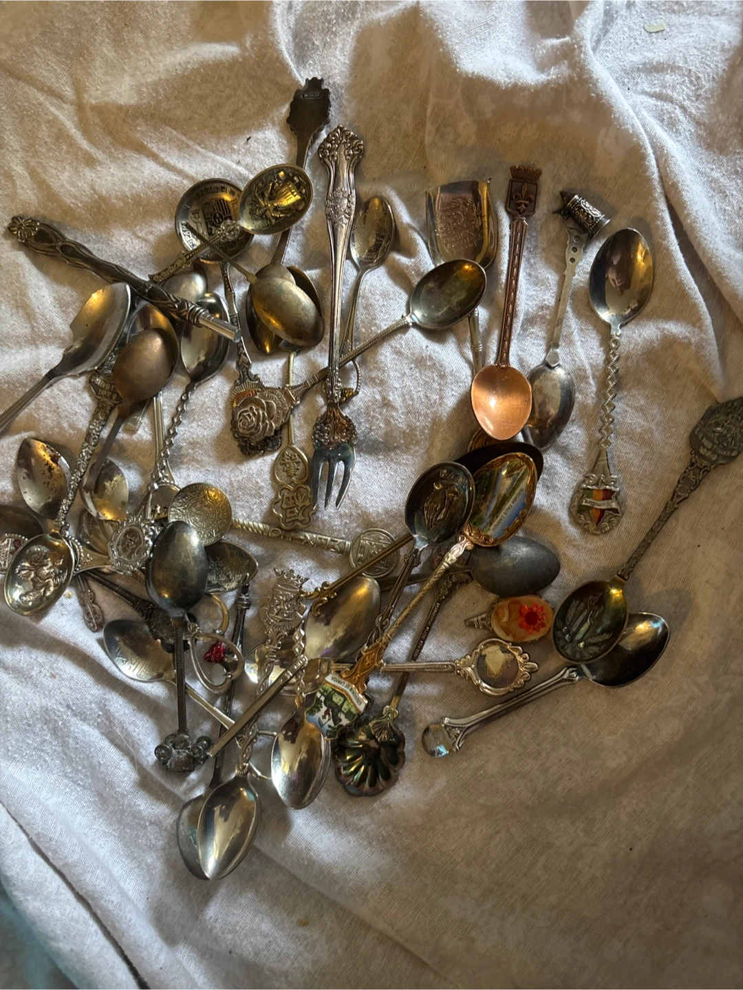 Collection of Decorative Souvenir Spoons