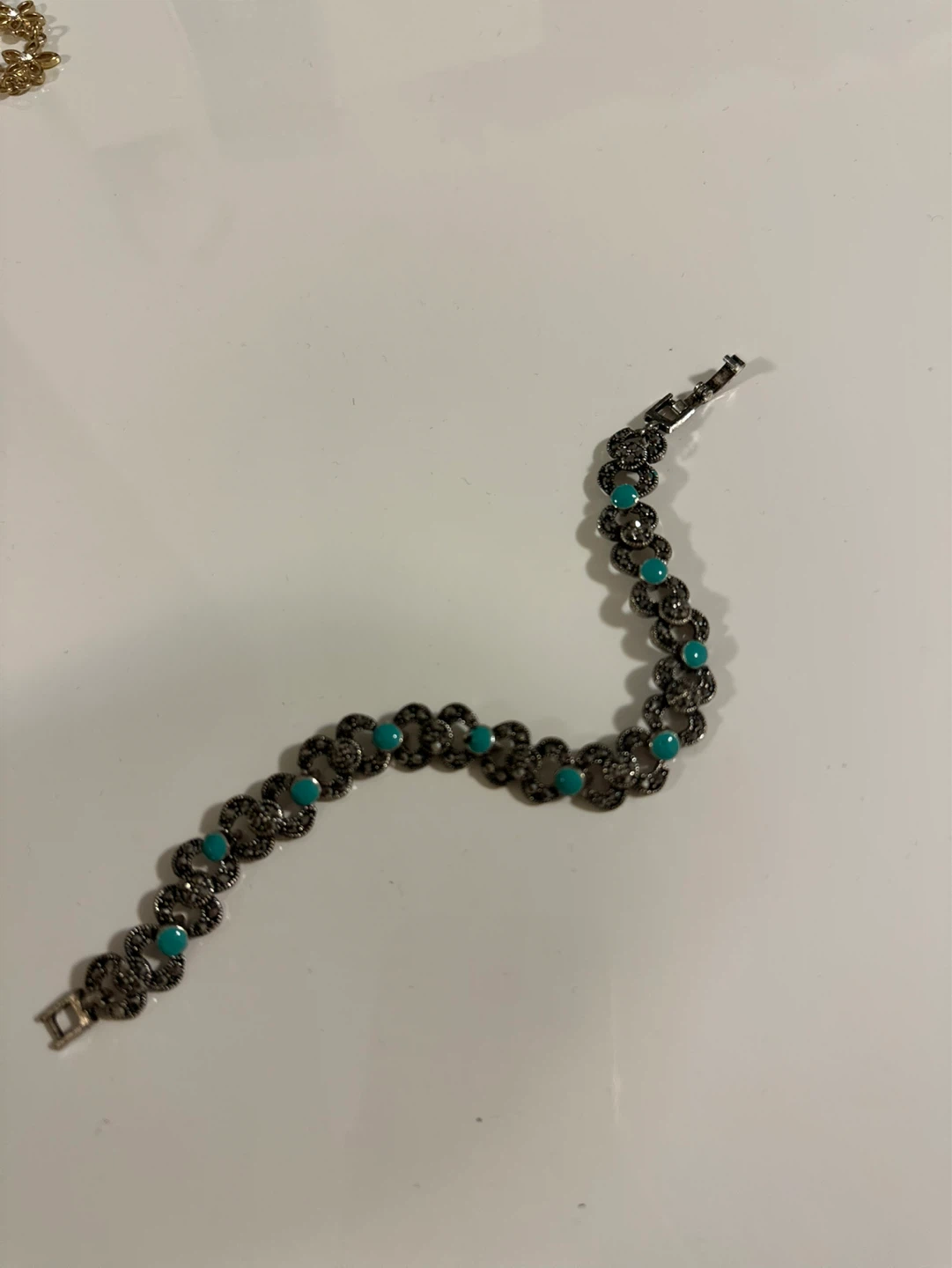 New Turquoise and Marcasite silver Bracelet