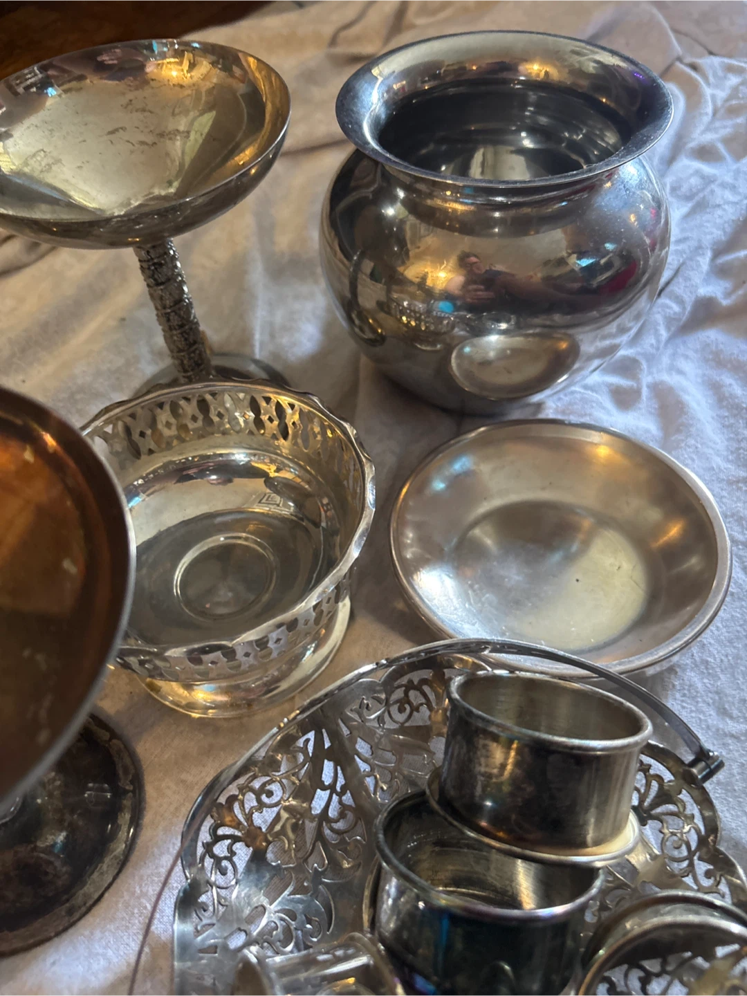 Vintage Silver Plated Serving Ware Set