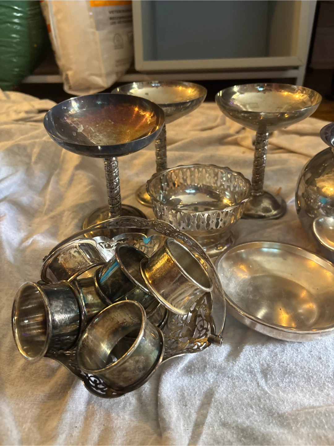 Vintage Silver Plated Serving Ware Set - photo 2