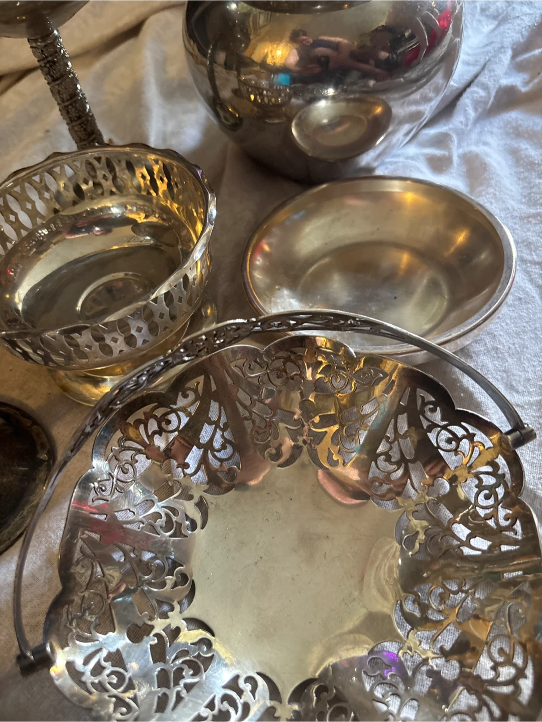 Vintage Silver Plated Serving Ware Set - photo 3