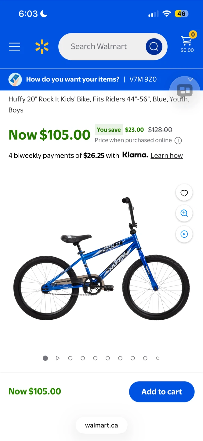 Huffy 20" Rock It Kids' Bike