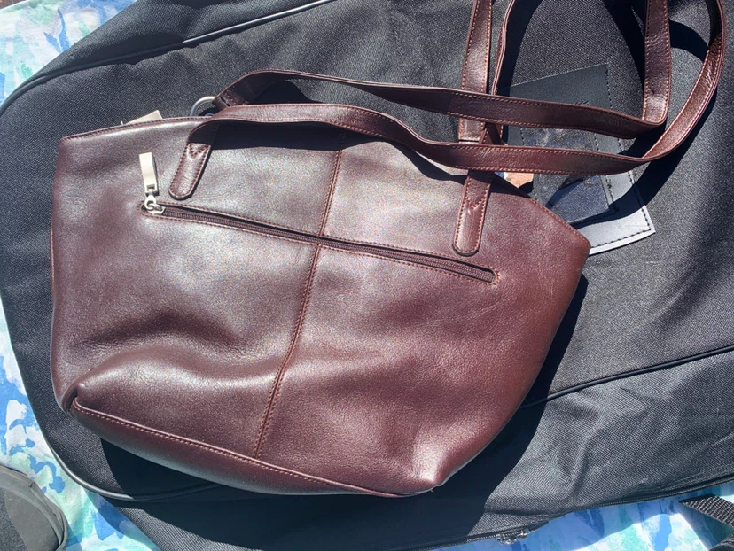 New Brown Leather Shoulder Bag