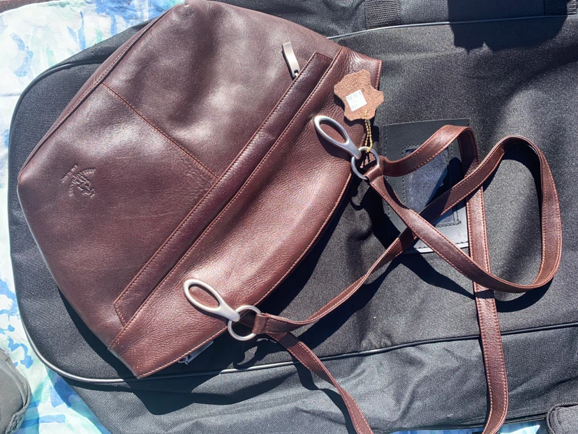 New Brown Leather Shoulder Bag - photo 2
