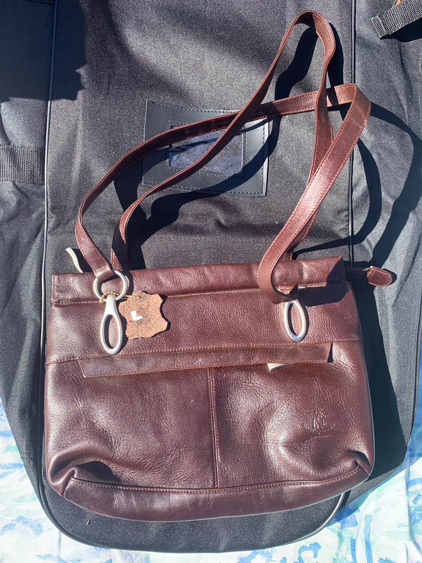 New Brown Leather Shoulder Bag - photo 3