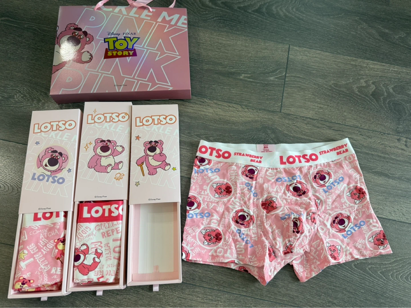 🆕 Disney Pixar Toy Story Lotso Underwear Set