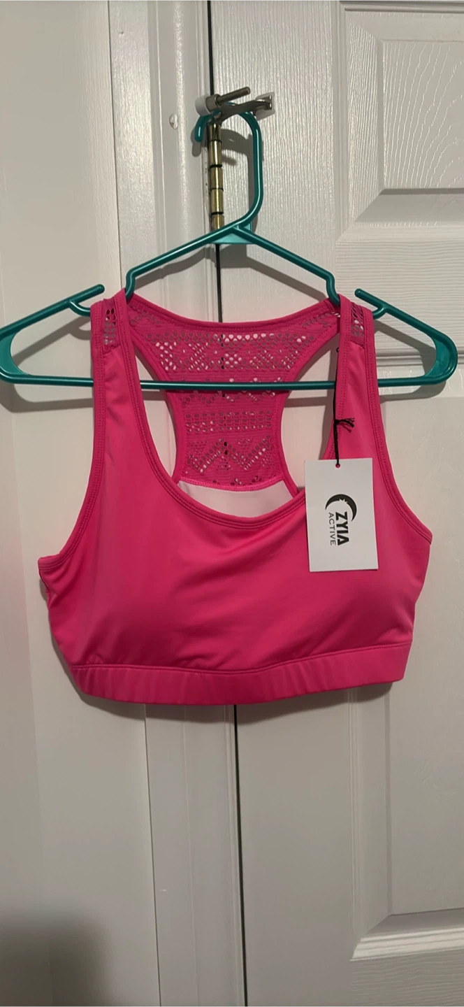 Zyia Active Pink Sports Bra Size L